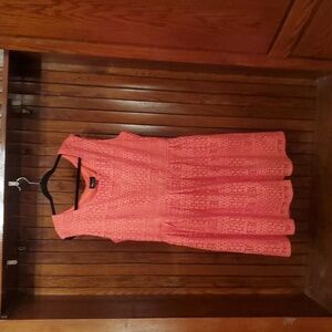 RN STUDIO SIZE 18 Elegant Coral Lace Dress